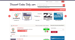 Desktop Screenshot of discountcodesdaily.com
